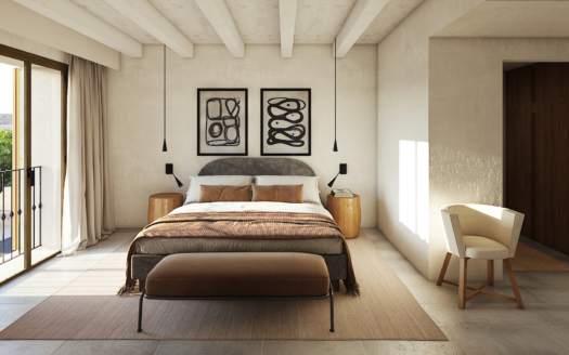 D-4687 Luxus Dorfhaus in Ses Salines im Finca-Stil mit großer Pool Terrasse