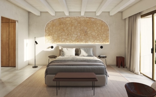 D-4687 Luxus Dorfhaus in Ses Salines im Finca-Stil mit großer Pool Terrasse