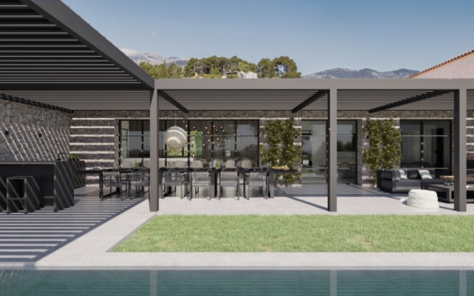 4650 Luxus Villa Projekt in Moscari am Fuße des Tramuntana Gebirges, Schlüsselfertig auf höchsten Niveau!