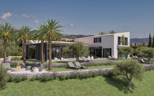 4650 Luxus Villa Projekt in Moscari am Fuße des Tramuntana Gebirges, Schlüsselfertig auf höchsten Niveau!