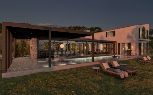 4650 Luxus Villa Projekt in Moscari am Fuße des Tramuntana Gebirges, Schlüsselfertig auf höchsten Niveau!