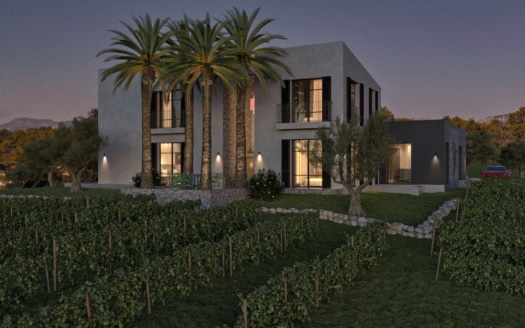 4650 Luxus Villa Projekt in Moscari am Fuße des Tramuntana Gebirges, Schlüsselfertig auf höchsten Niveau!