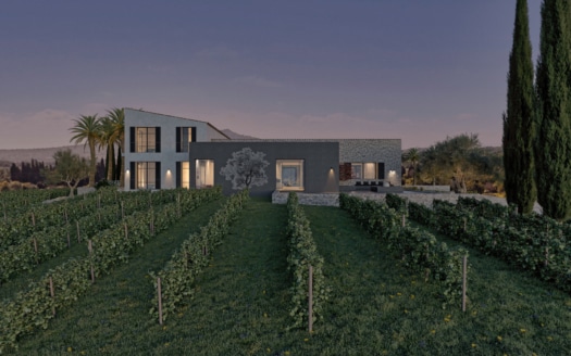 4650 Luxus Villa Projekt in Moscari am Fuße des Tramuntana Gebirges, Schlüsselfertig auf höchsten Niveau!