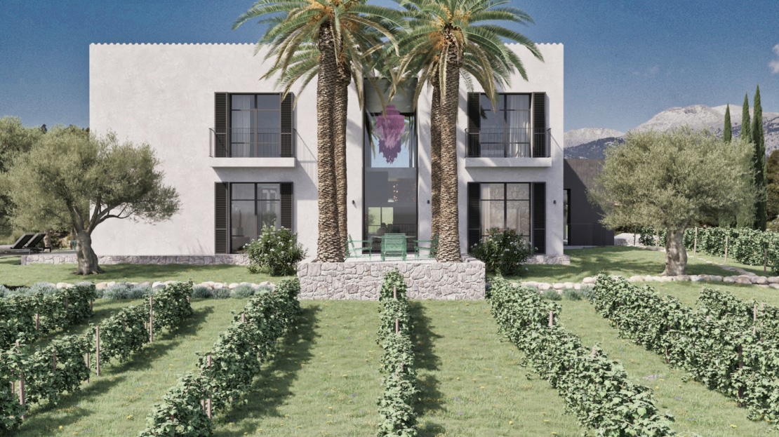 5156 Grundstück in Moscari mit Villa Projekt und Baulizenz