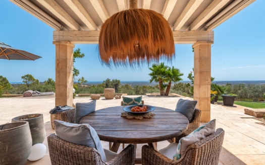 5117 Finca in Santanyi der Sonderklasse mit Meer- & Panoramablick bis hinzu Cabrera