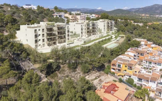 A-3109_17 PROJEKT! Modernes Luxus Apartment in Santa Ponça in Neubau Anlage gepflegtem mit Gemeinschaftsbereich
