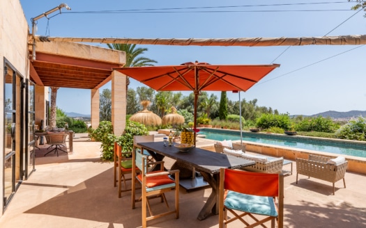 5126 Einzigartige Naturstein Finca in Porreres mit traumhaftem Panorama Blick