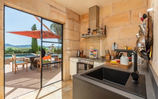 5126 Einzigartige Naturstein Finca in Porreres mit traumhaftem Panorama Blick