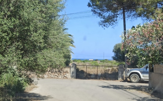 5067 Grundstück in Santanyi mit genehmigtem Meerblick-Bau-Projekt & Bau-Genehmigung auf stand by