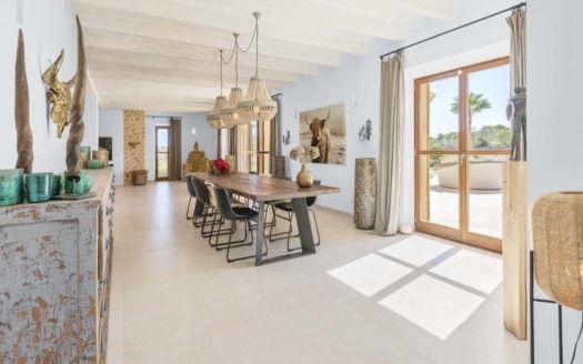 F-4860 Fantastic natural stone finca in Ses Salines with absolute privacy, large pool and panoramic views14