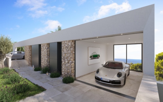 V-4802 Fantastische Villa in Nova Santa Ponsa mit atemberaubendem Panorama-Meerblick