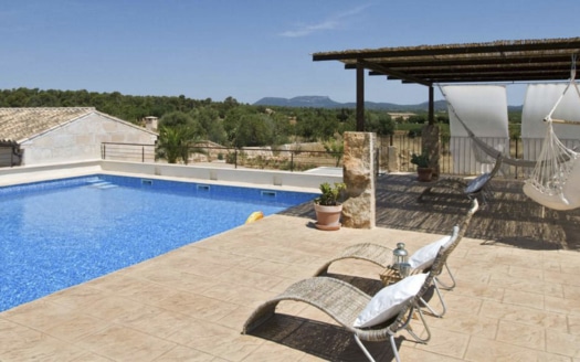 F-4037 Agroturismo-Finca mit herrlichem Weitblick, Pool und Lizenz zwischen Campos und Sa Rapita im Süd-Osten der Insel