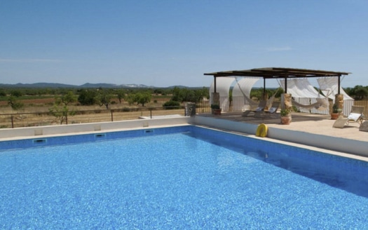 F-4037 Agroturismo-Finca mit herrlichem Weitblick, Pool und Lizenz zwischen Campos und Sa Rapita im Süd-Osten der Insel