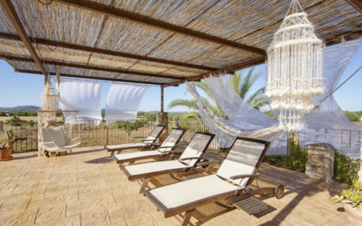F-4037 Agroturismo-Finca mit herrlichem Weitblick, Pool und Lizenz zwischen Campos und Sa Rapita im Süd-Osten der Insel