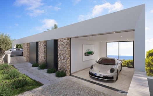 V-4802 Fantastische Villa in Nova Santa Ponsa mit atemberaubendem Panorama-Meerblick