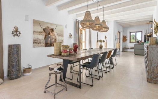 F-4860 Fantastic natural stone finca in Ses Salines with absolute privacy, large pool and panoramic views10