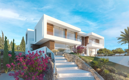 G-4734 BAUGRUNDSTÜCK in Port Andratx mit Lizenz und Projekt für eine High End Villa mit Meerblick