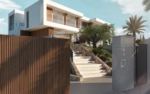 G-4734 BAUGRUNDSTÜCK in Port Andratx mit Lizenz und Projekt für eine High End Villa mit Meerblick