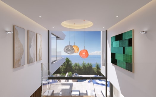 V-4802 Fantastische Villa in Nova Santa Ponsa mit atemberaubendem Panorama-Meerblick